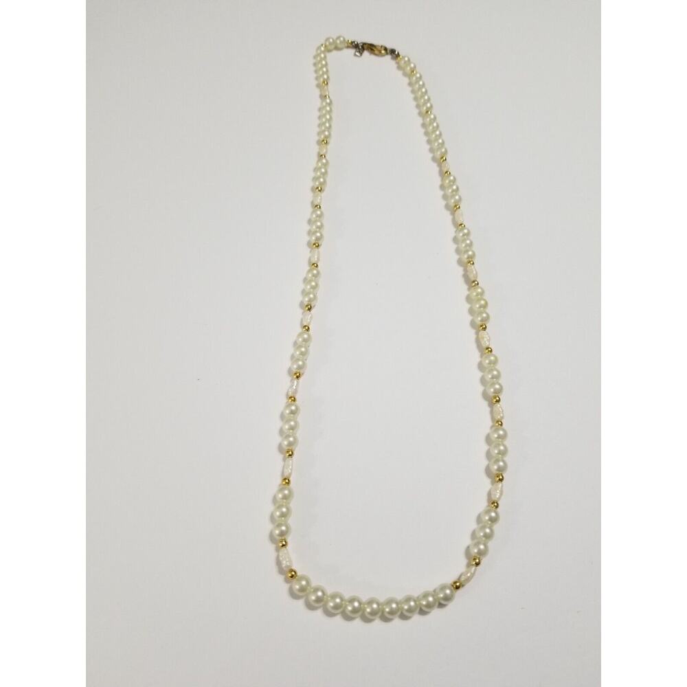 LR 22" faux pearl necklace n103